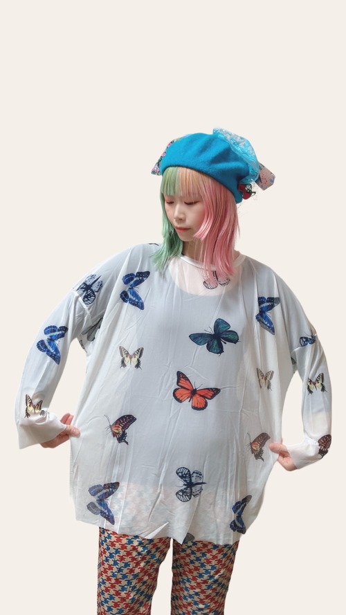 【solmu】pop tulle tops（butterfly）