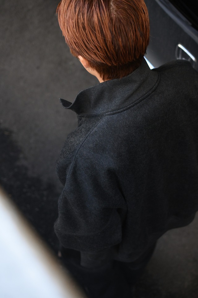 blurhms /  Pe/Silk Fleece Track Jacket (HeatherBlack)