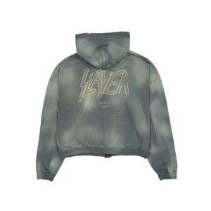 [UNDERMYCAR] SLAYER SLAYER Undermycar Gold Eagle Vintage Washed Zipped Hoodie Khaki 正規品 韓国ブランド 韓国通販 韓国代行 韓国ファッション アンダーマイカー 日本 店舗