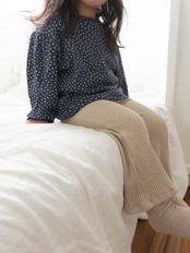 韓国子供服 / mimimarket / 26Autumn / プリーツカラーT / 秋服 *S~L *