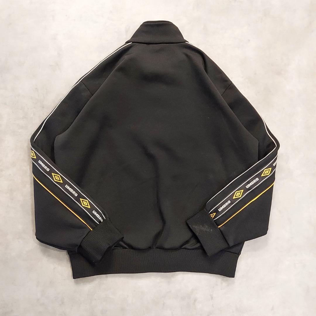 UMBRO アンブロ トラックジャケット 古着 ロゴ 刺繍 L 黒 16508 | fuufu