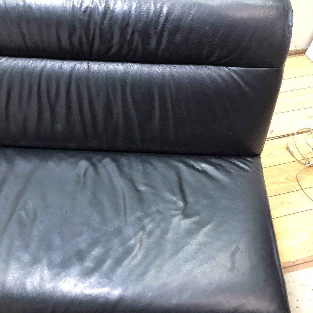 JOOP! ヨープ himolla ヒモラ ドイツ製 本革 3人掛けソファ ブラック