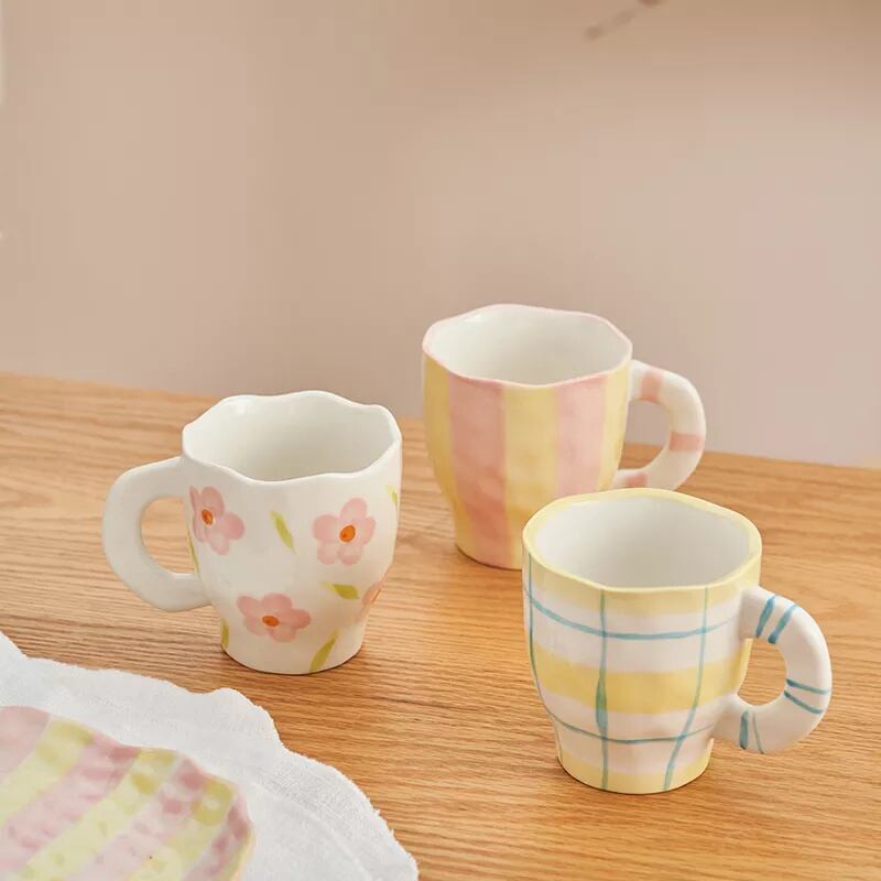 【CUP】チェック柄カップ プレート お碗