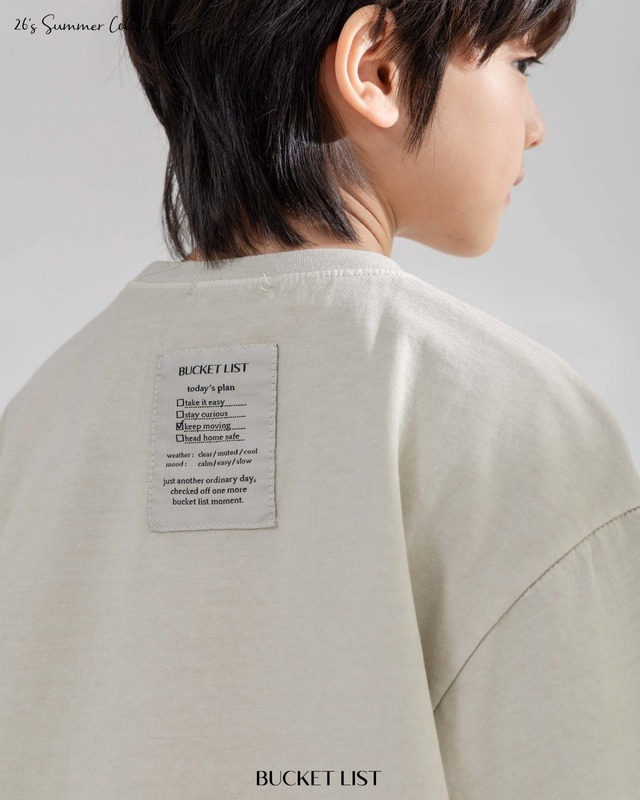 【取寄】bucket list｜dyeing short sleeve tee｜ダイイング半袖T｜S-JXL｜kids&jr｜26 summer
