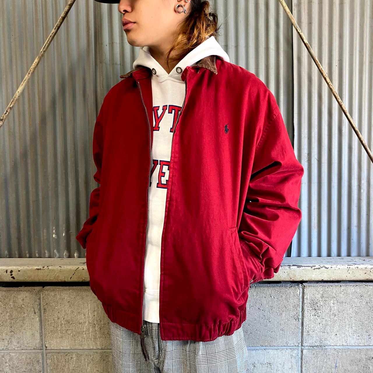 ポロバイラルフローレン スイングトップ メンズM 古着 Polo by Ralph