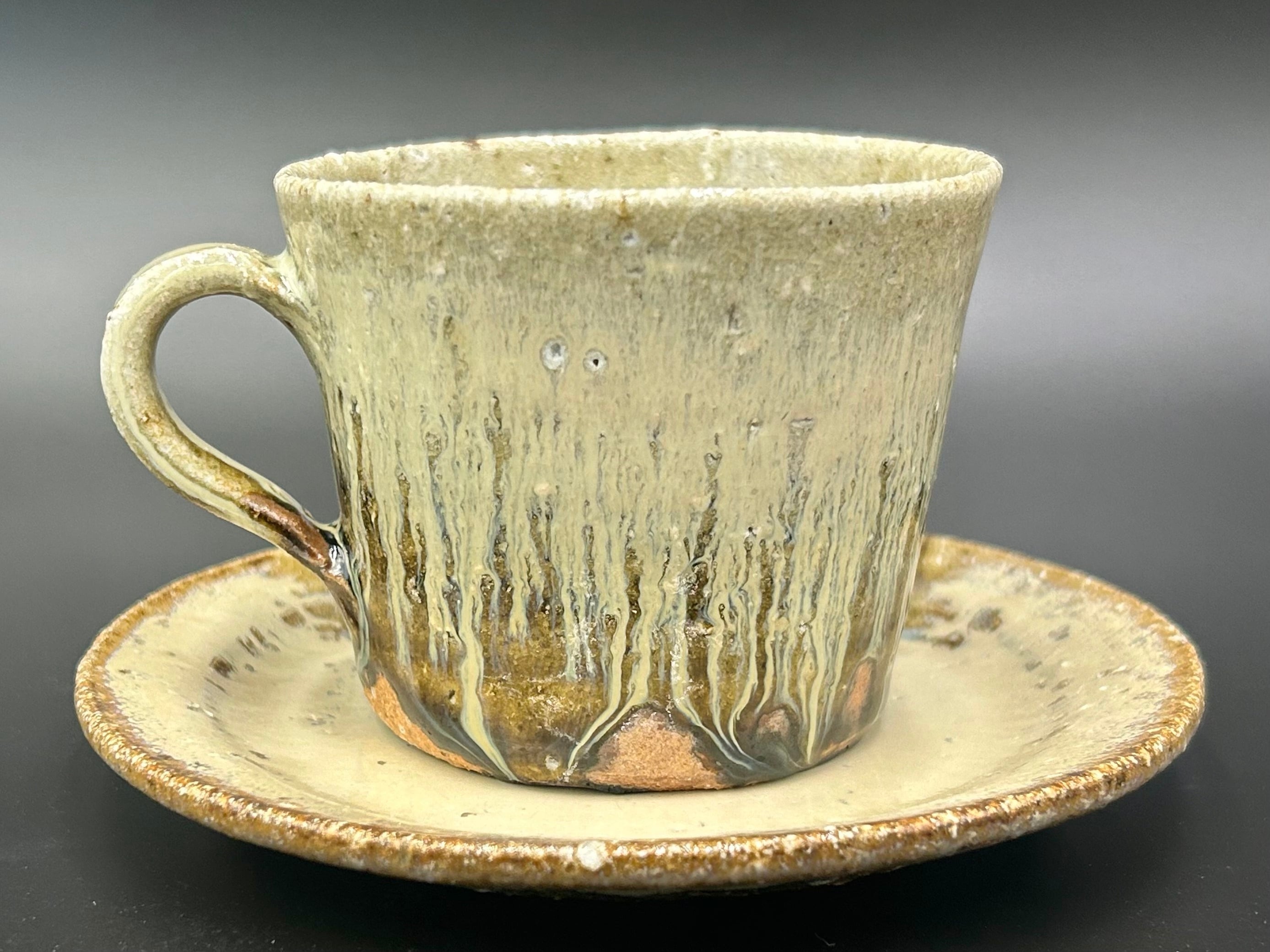 朝鮮唐津カップ＆ソーサー | 土平窯 藤ノ木陽太郎