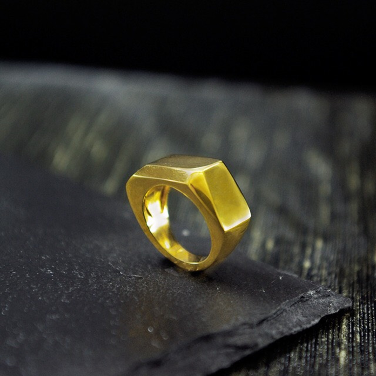 +heptágono・リング (gold)