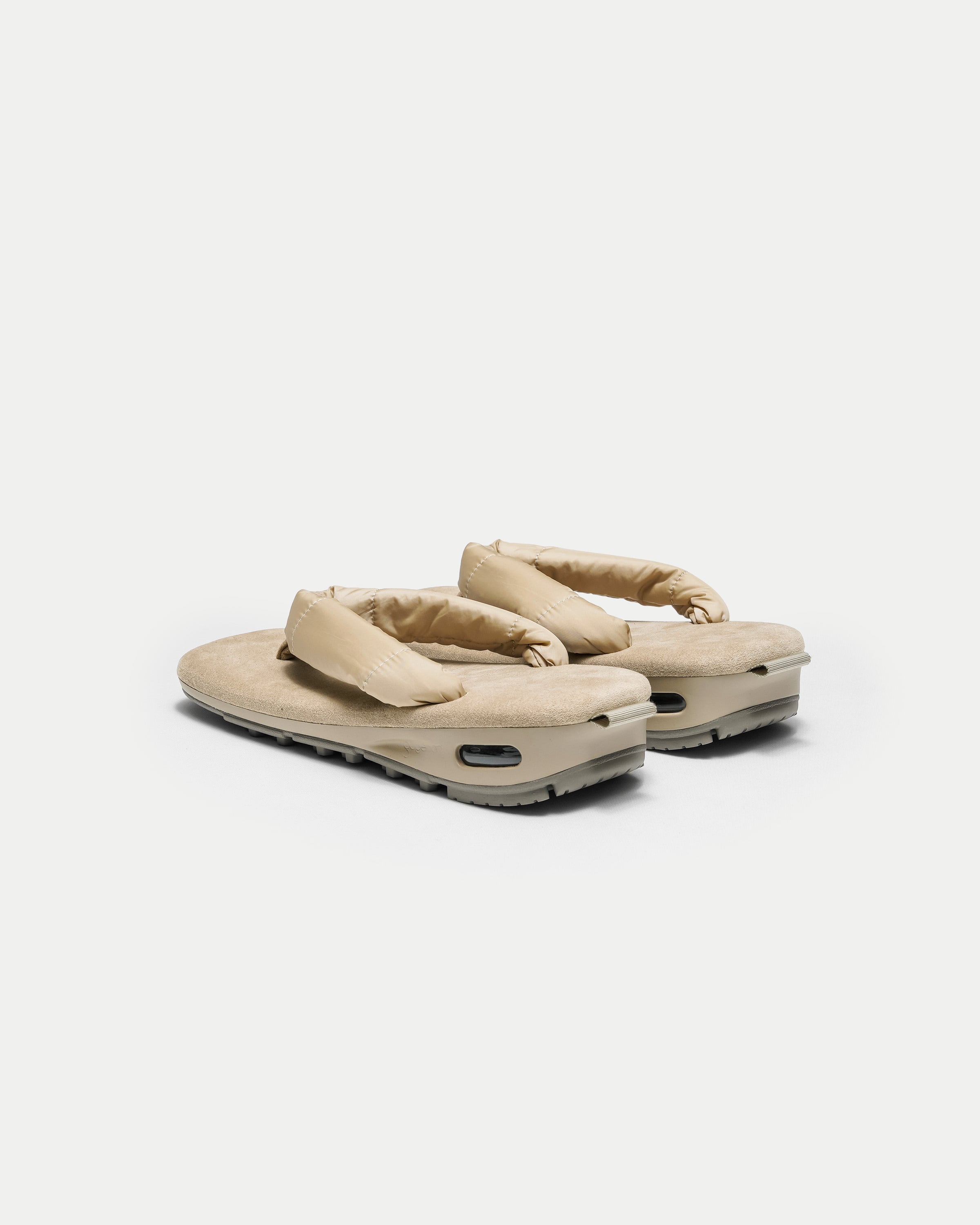 SETTA × SNEAKER “ unda ” / SUEDE PADDED TAUPE | goyemon ONLINE STORE
