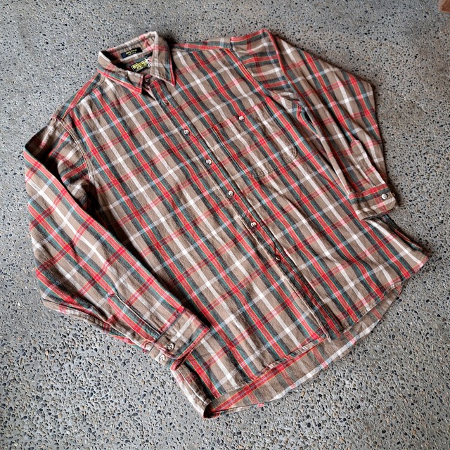 アメリカ製 OSH KOSH ヘビーフランネルシャツ used [210030]