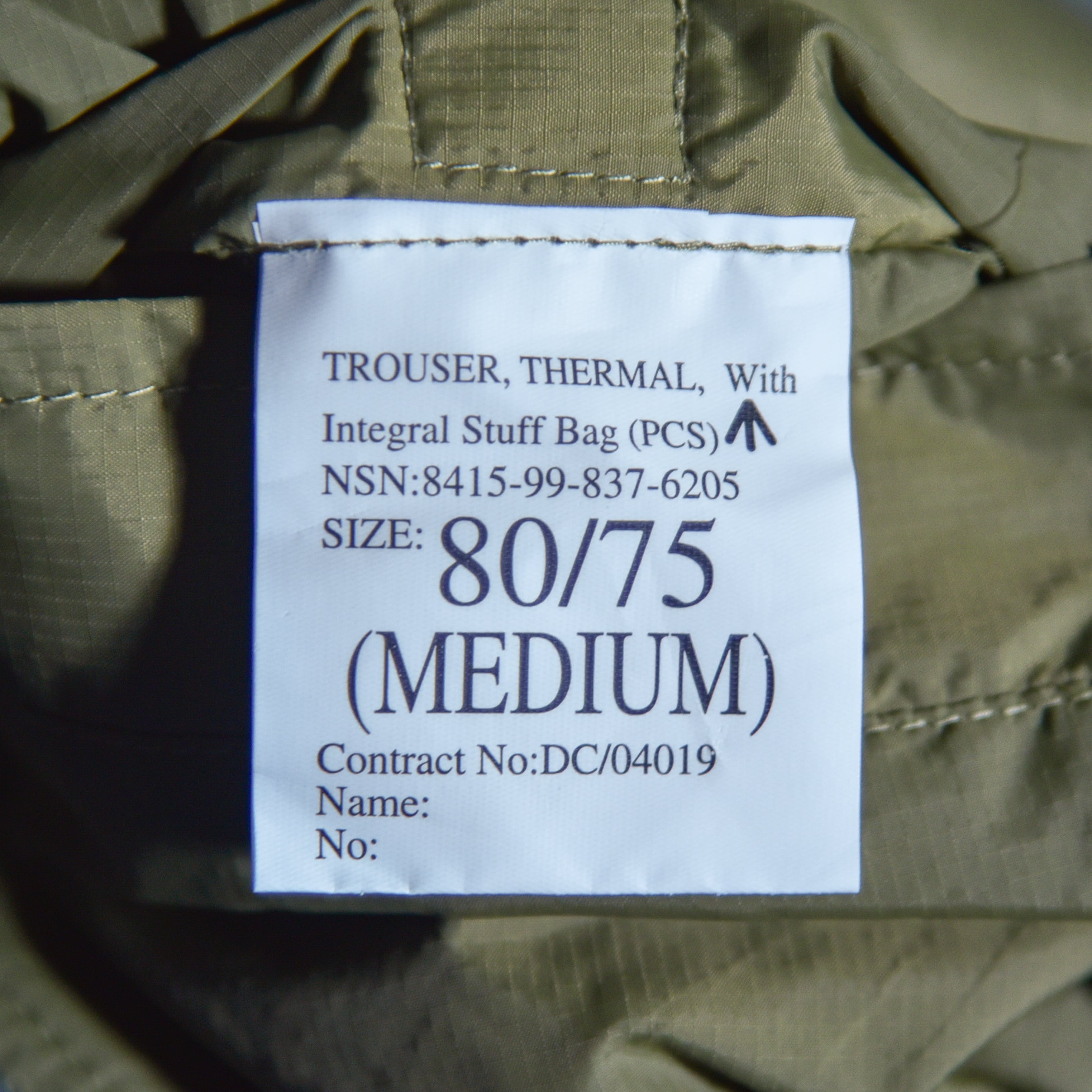 British Army PCS Thermal Pants イギリス軍 サーマル パンツ リメイク