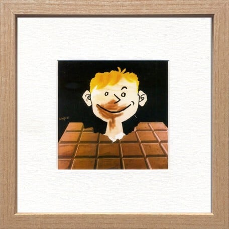 ポスター (正方形）SAVIGNAC サヴィニャック『 ショコラ・トブレ