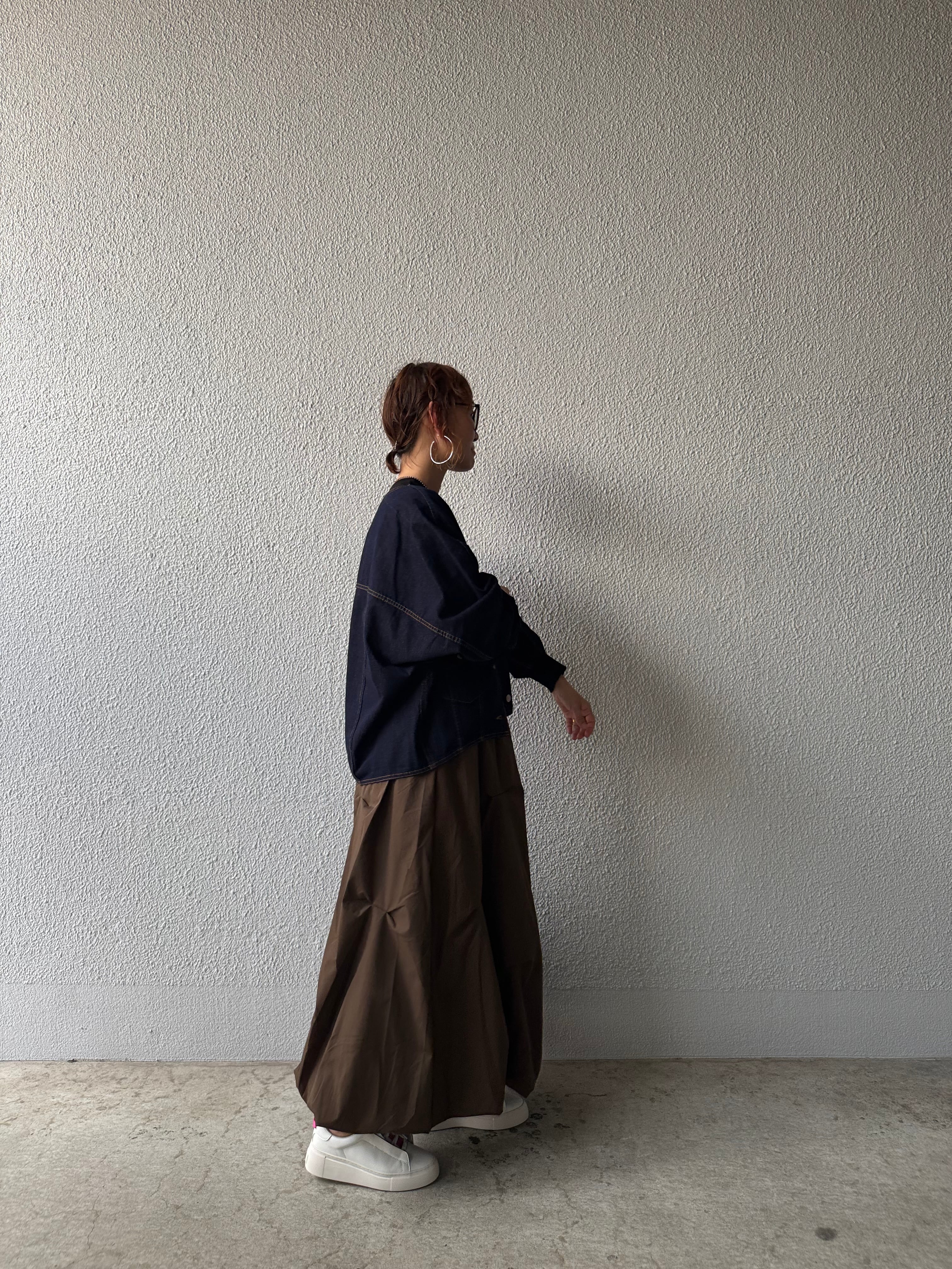 PASSIONE】袖リブノーカラーデニムジャケット 536406 | MIEL select shop