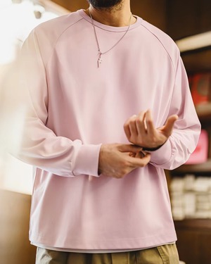 【余裕ある大人の色】モランディカラー長袖Tシャツ / K0550