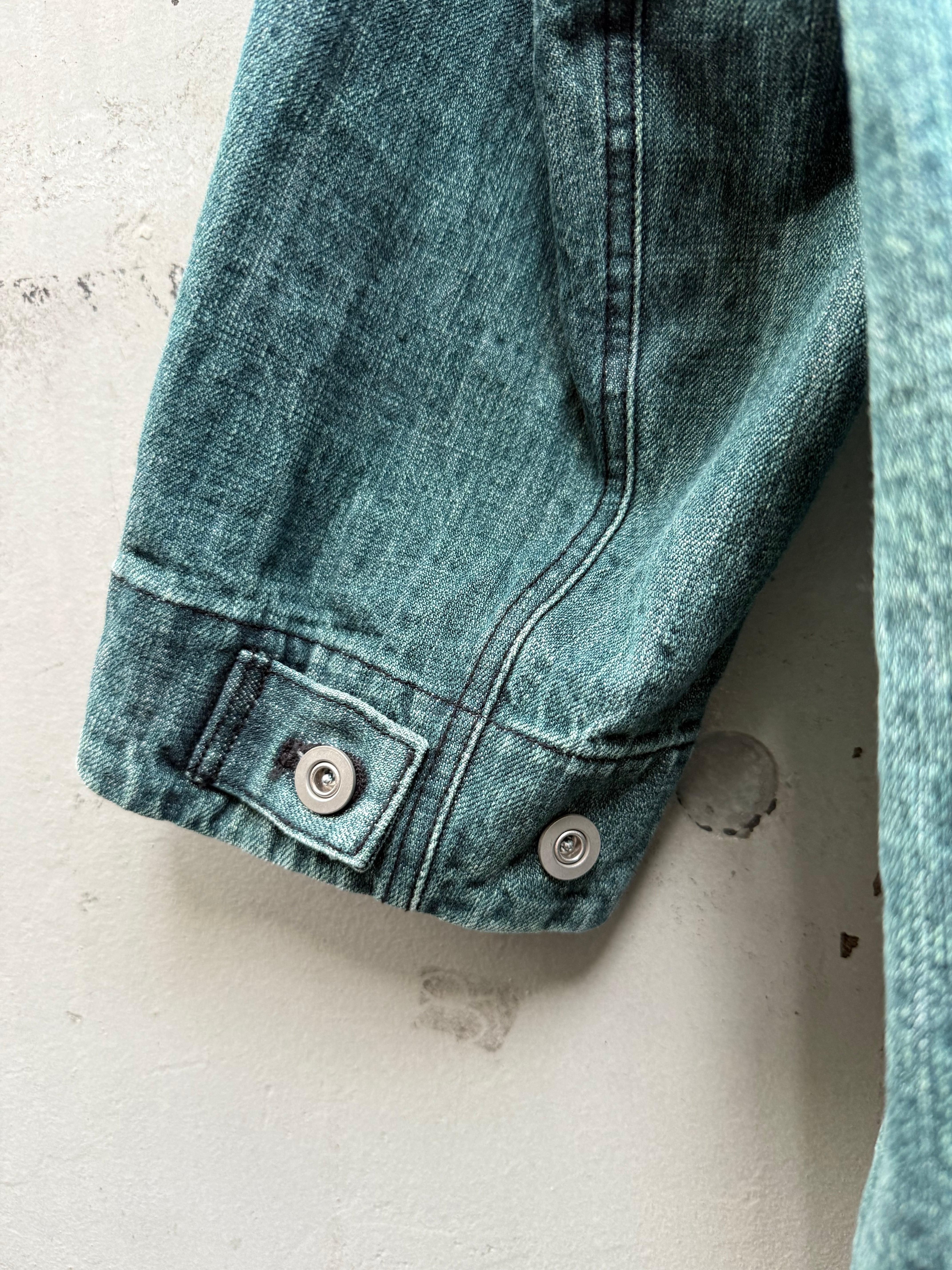 VOAAOV』 RANDOM CRUNCH DENIM Long Coat / used | SUKIKIRAI