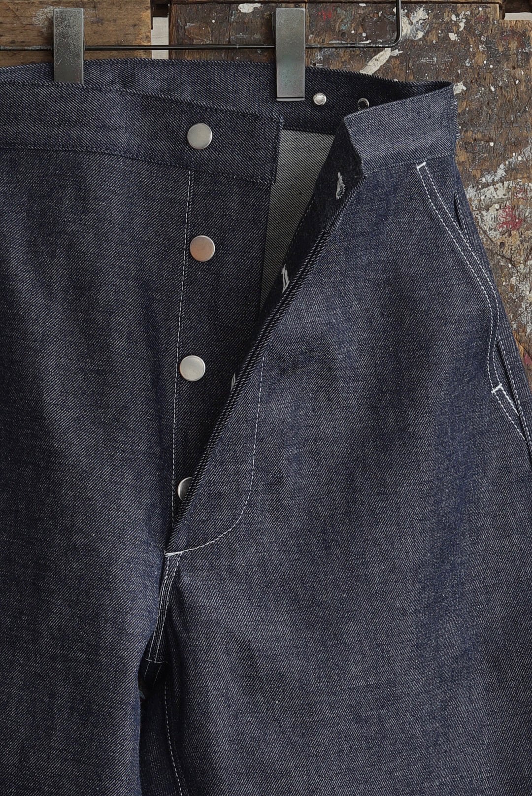 TUKI - 原田服飾研究所 - TYPE 4, CURVED LEG JEANS (INDIGO) | Brownie