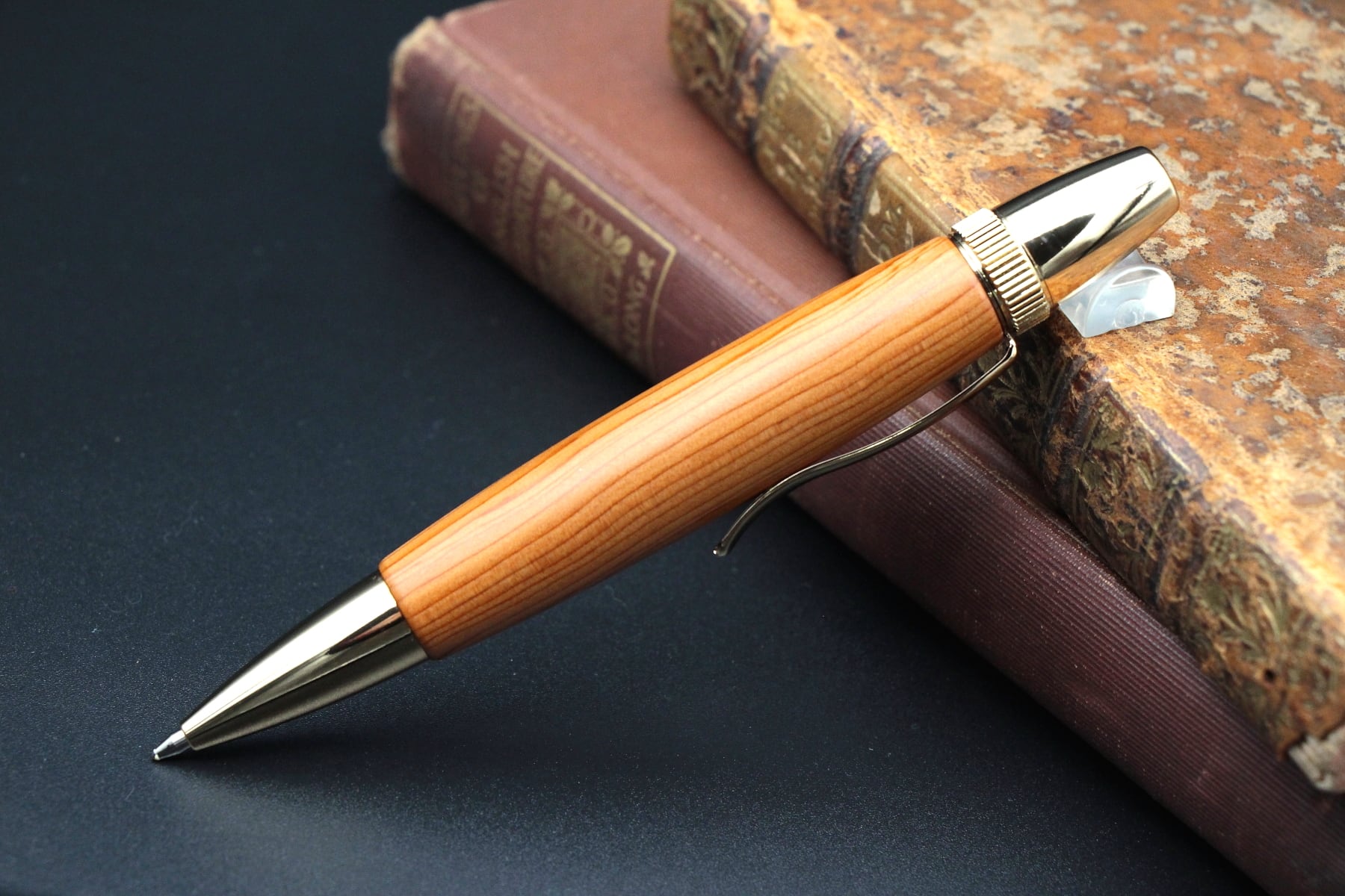 学業成就 合格必勝 一位の木/イチイ ゴールド金具・Chouette」木軸ペン