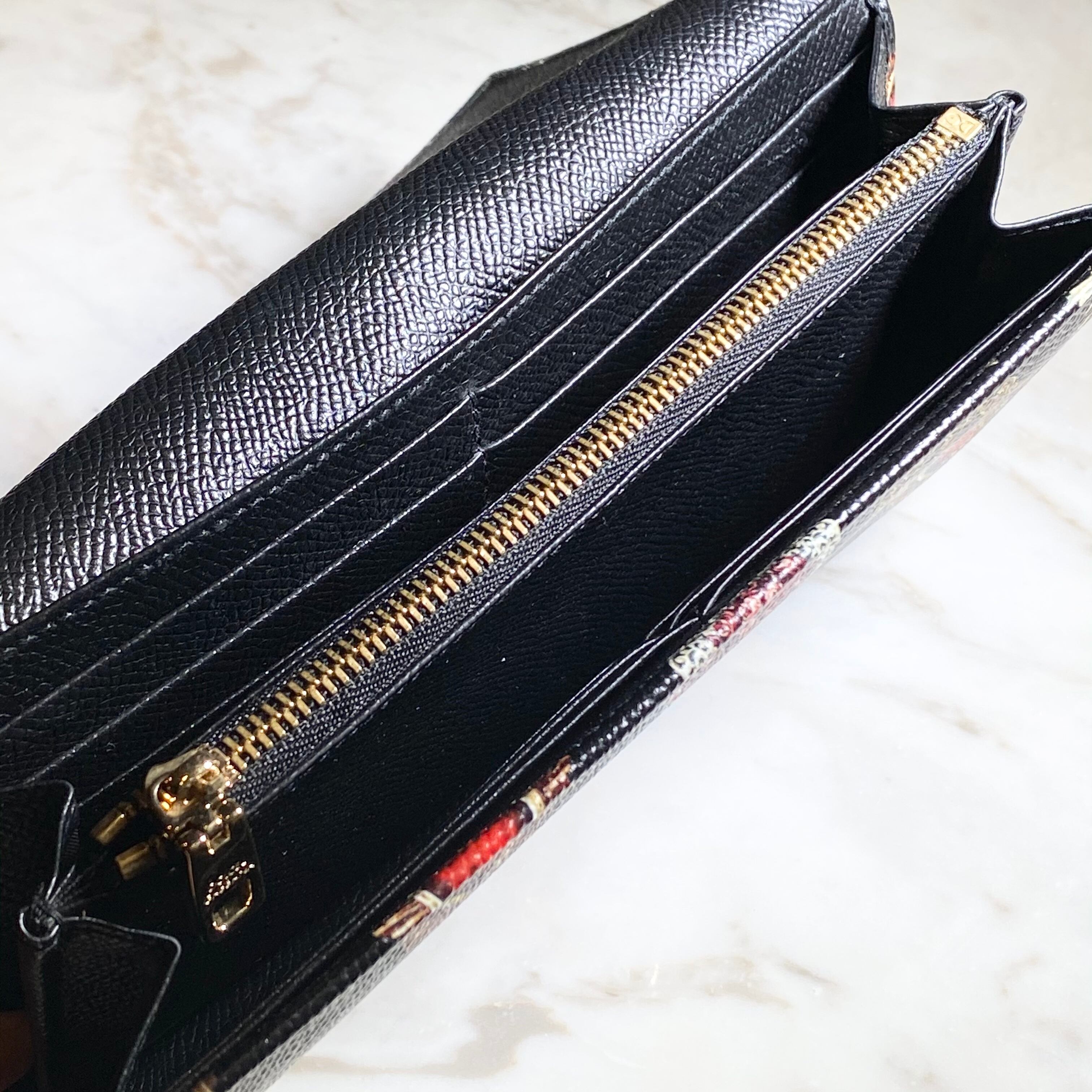 DOLCE&GABBANA heart motif print long wallet | NOIR ONLINE