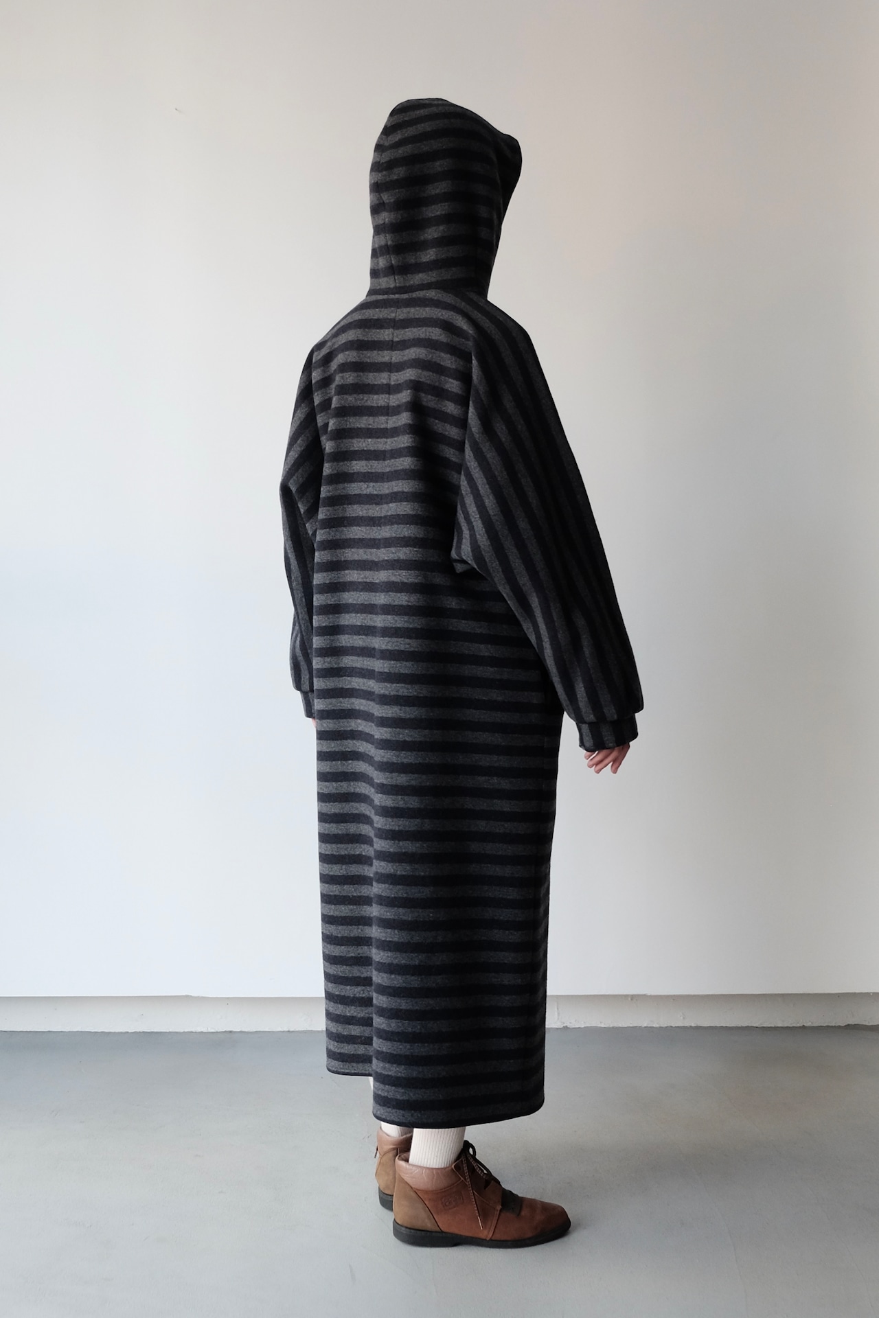 Vuokko stripe hoodie coat