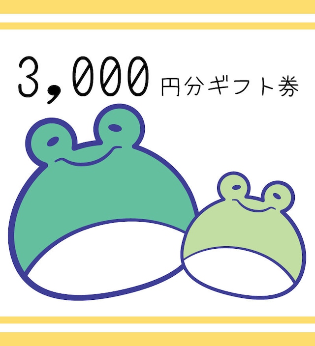 3,000円分ギフト券