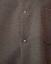 itochi - Wool & Kid mohair Tropical half sleeve shirt ：iridescent brown｜玉虫色トロピカル／キッドモヘア混／ションヘル織機