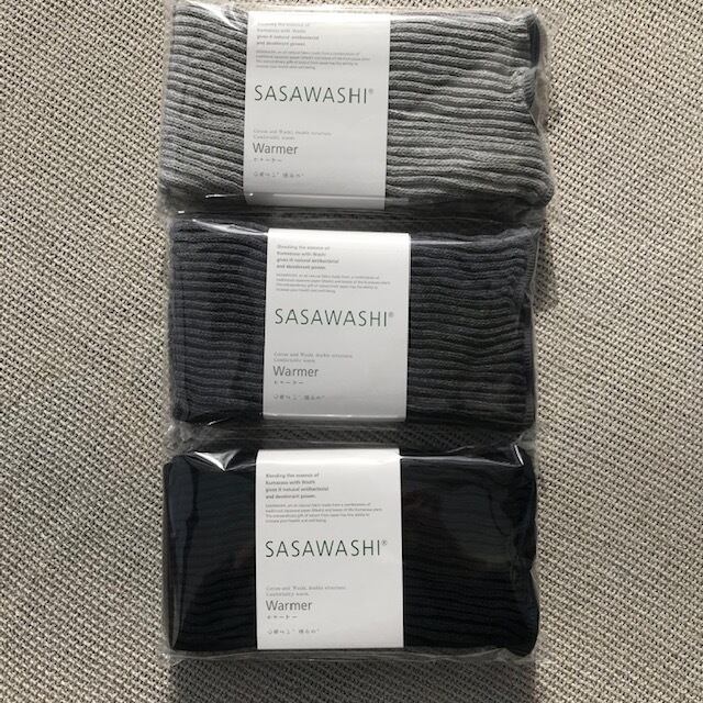 Sasawashi ささ和紙 レッグウォーマー ショート Ihana Design イハナデザイン