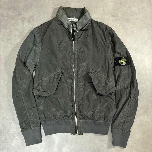 08SS STONE ISLAND ナイロンメタル ジャケット ブラック