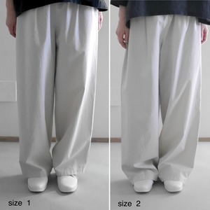 cotton wide pants  コットンワイドパンツ　evam eva