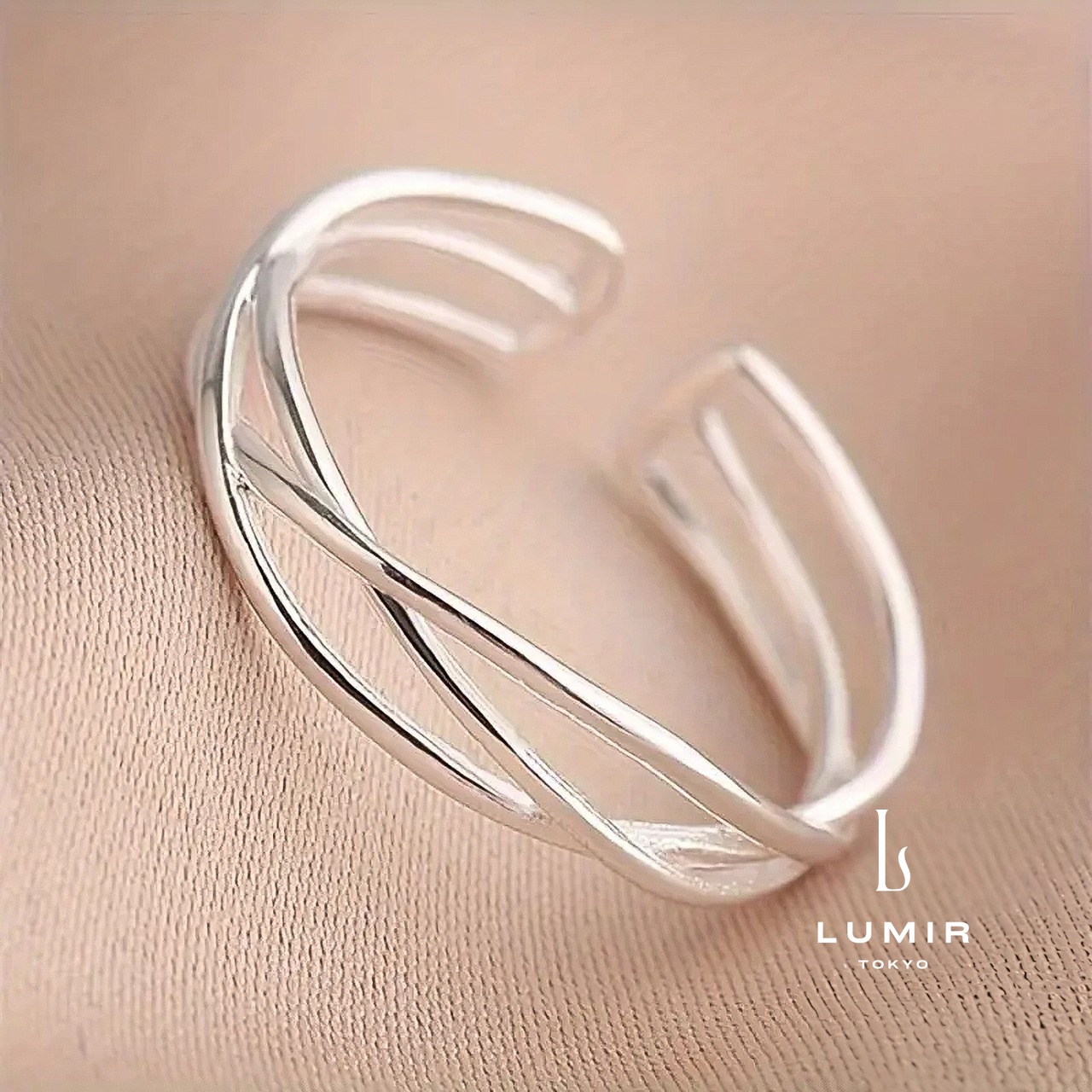 レイヤードウェーブリング