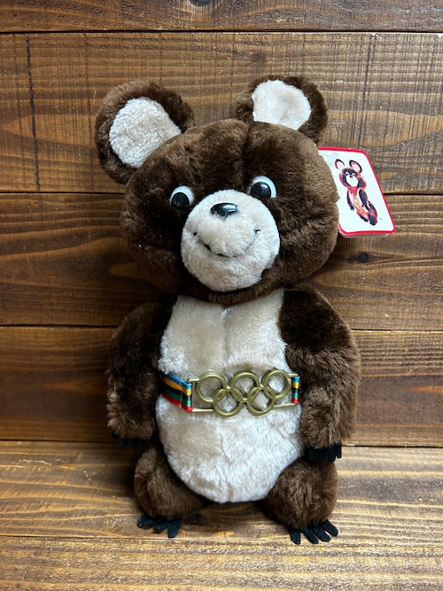 ''Misha Bear''Olympics  Vintage Plush Doll/モスクワオリンピック こぐまのミーシャ ぬいぐるみ 80's ビンテージ