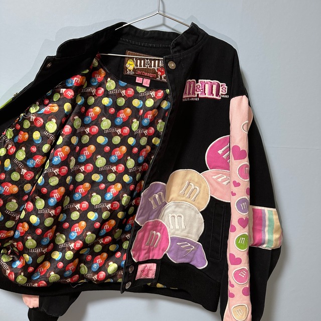 【KIDS&LADIES】m&m's jacket/Black&Pink