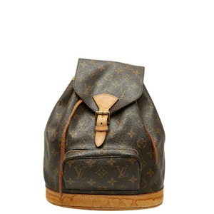 ルイ ヴィトン モノグラム モンスリMM リュック バックパック M51136 ブラウン PVC レザー レディース LOUIS VUITTON 【中古】