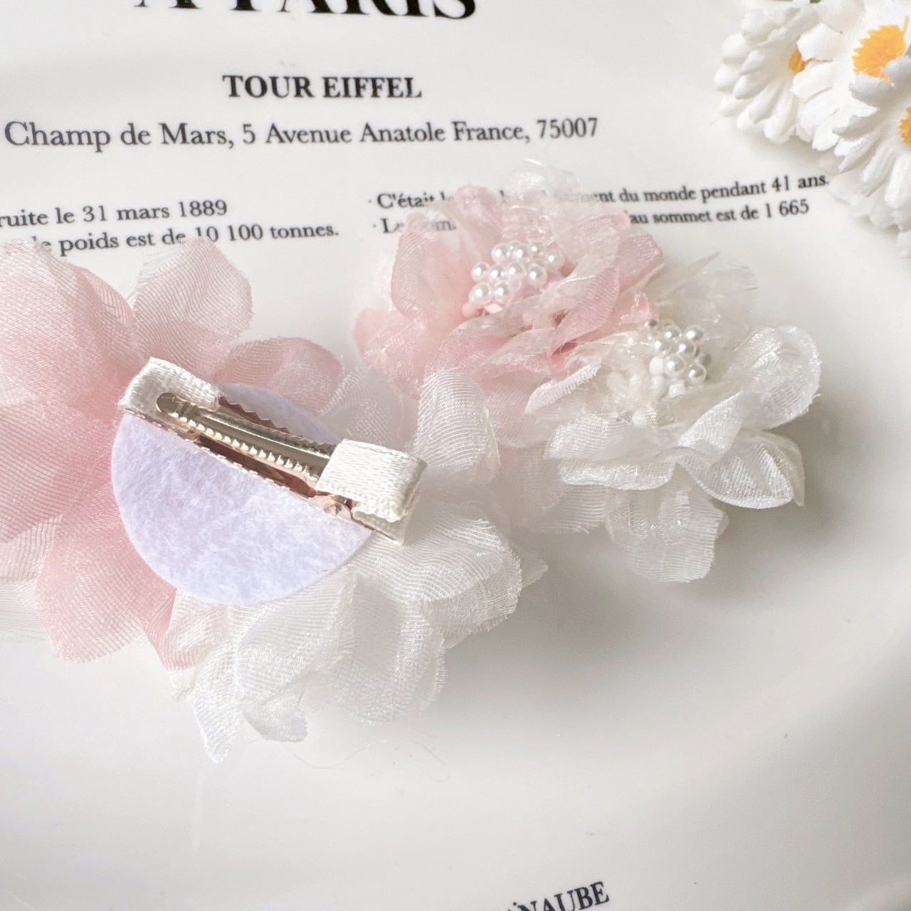 ダブルパールお花パッチン