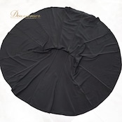 フラメンコ 衣装 ファルダ スカート ブラック系 黒 無地 シンプル 練習 レッスン 伸縮 ストレッチ ペチコート インナー 薄い オールブラック ダンス衣装 イベント ステージ 上品