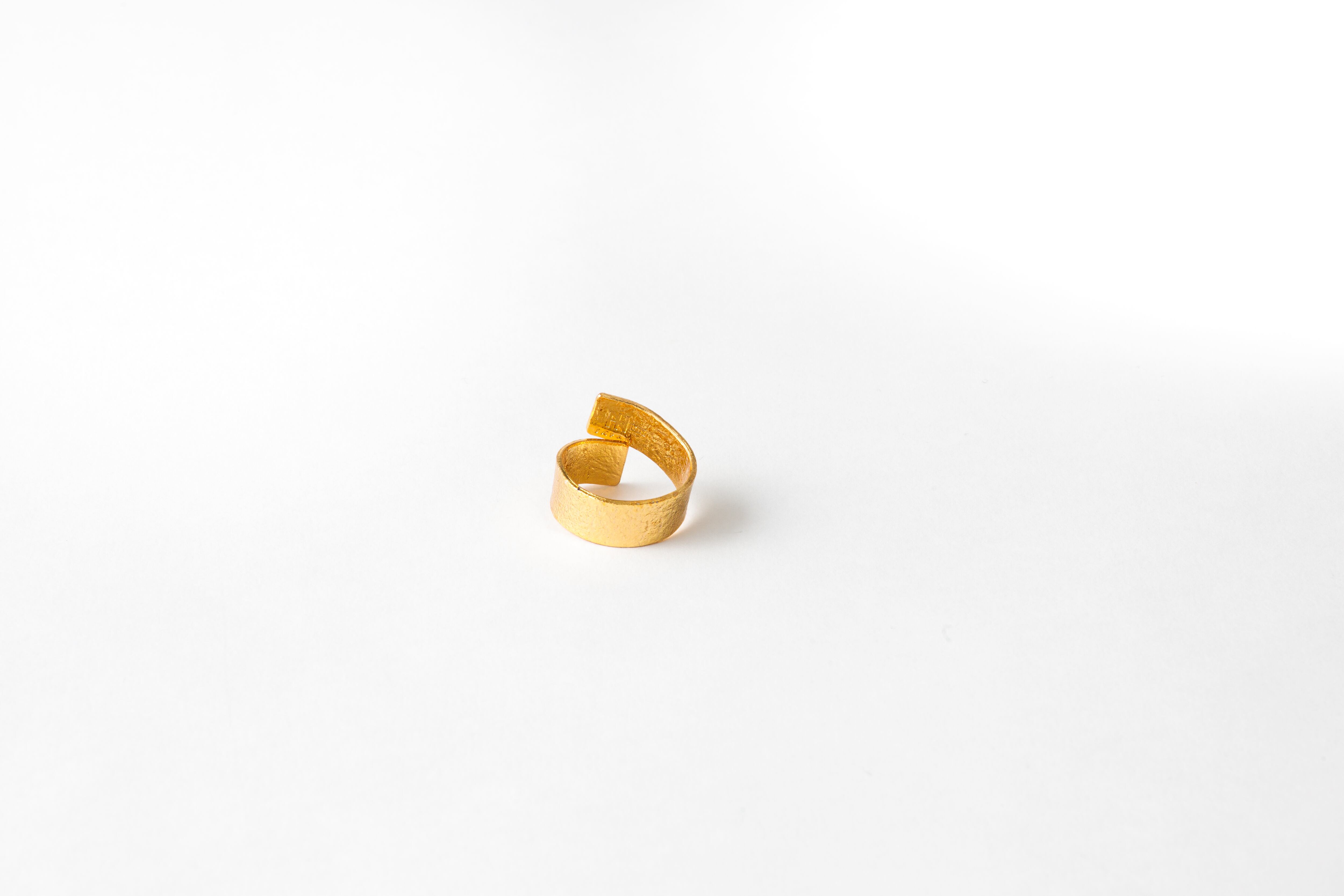 TIN BREATH Ring 10x80mm Gold plate