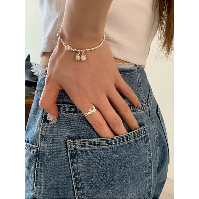 suzyaccシルバービーズブレスレット 3s