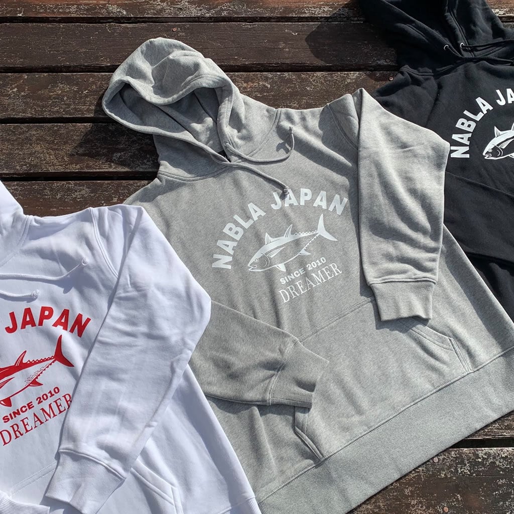 ナブラジャパン NABLAフレンチパーカー スウェット プルオーバー プリント NABLAフレンチパーカー/フレンチテリープルーオーバーパーカー ヘザー