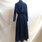 80s Denim Wrap Maxi Dress