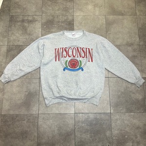 Girardin カレッジロゴ プリントロゴ 90ｓ MADE IN USA  サイズ XL グレー