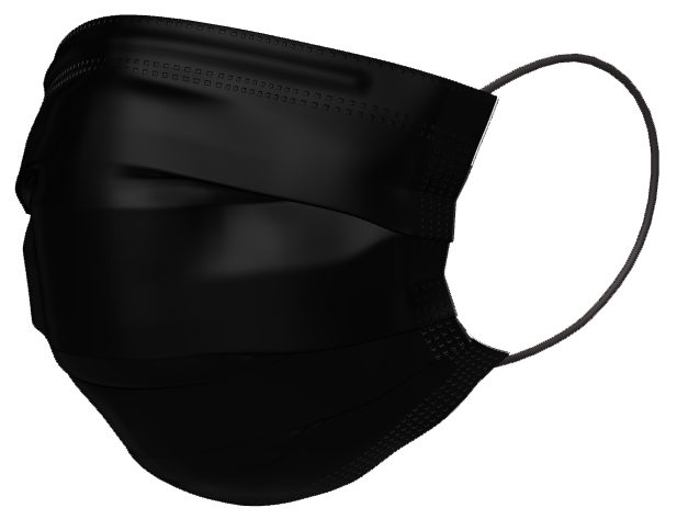 【美】ハッシュマスク レギュラーサイズ ブラックパール(単色)日本製