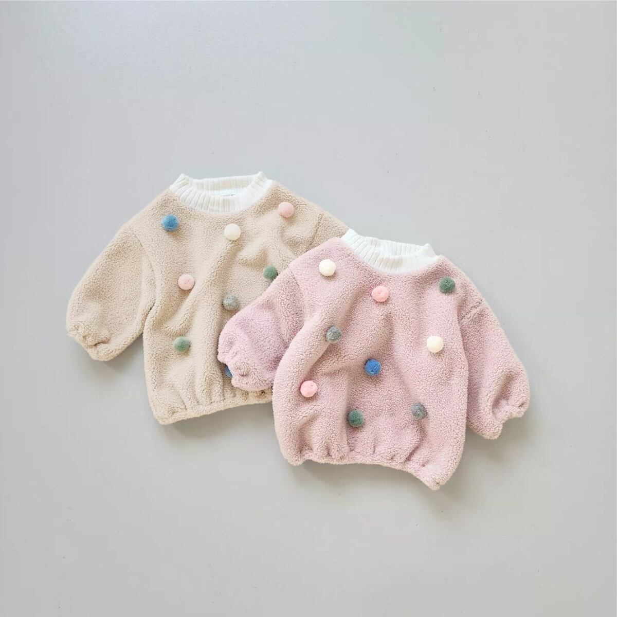 【BABY&KID】もこもこマカロントップス