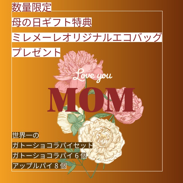 ★母の日ギフト★世界一のガトーショコラパイセット③(ガトーショコラパイ6個・アップル8個)