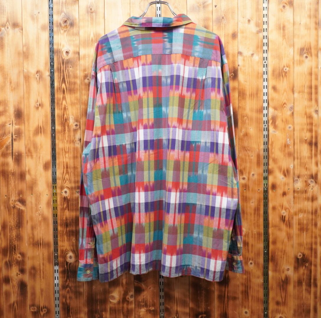 90s ralphlauren ski camp オープンカラーシャツ XL/ラルフローレン