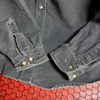90s Carhartt ダックシャツ 長袖シャツ ワークシャツ フェードブラック カーハート