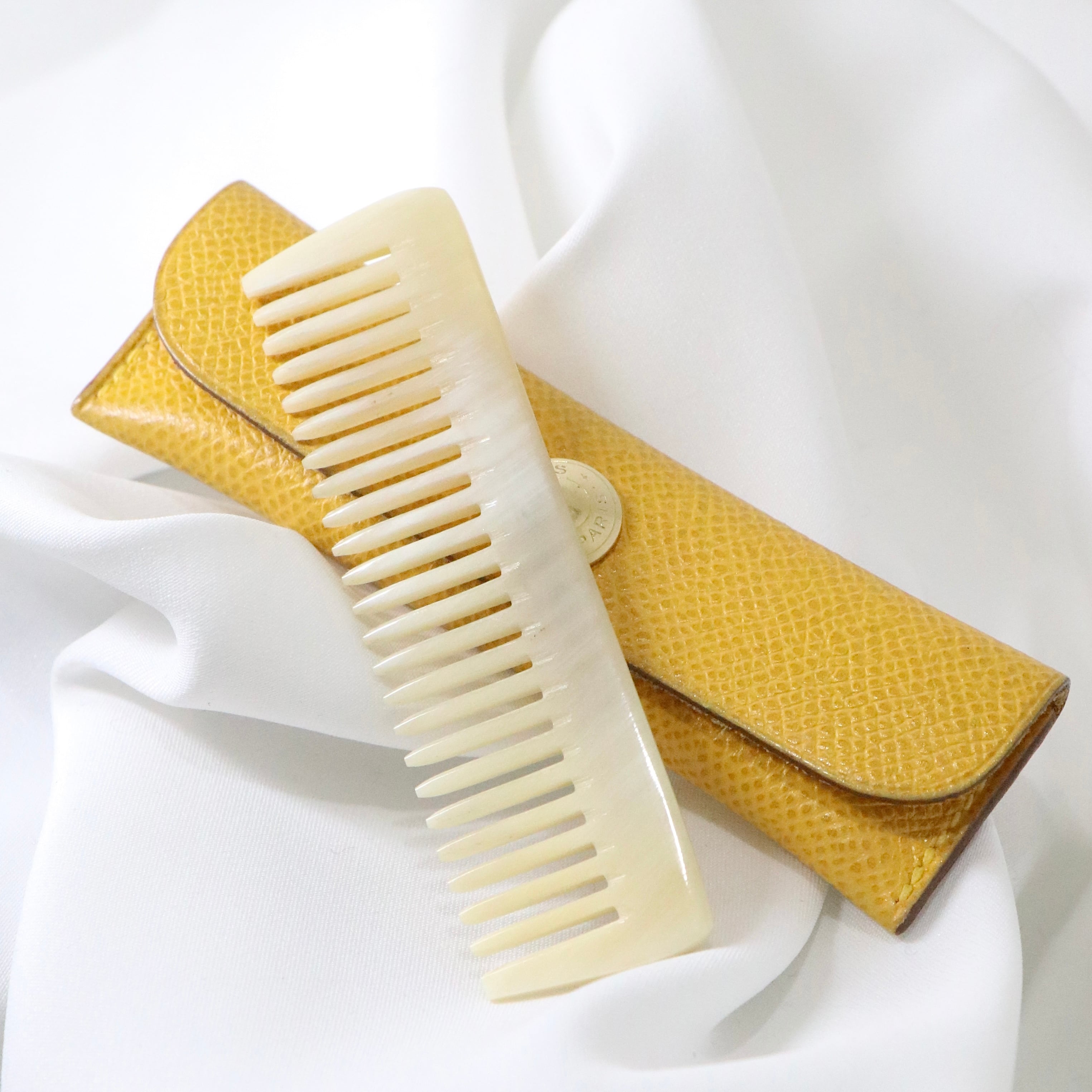 HERMES コーム バッファローホーン イエロー エルメス | 2122 