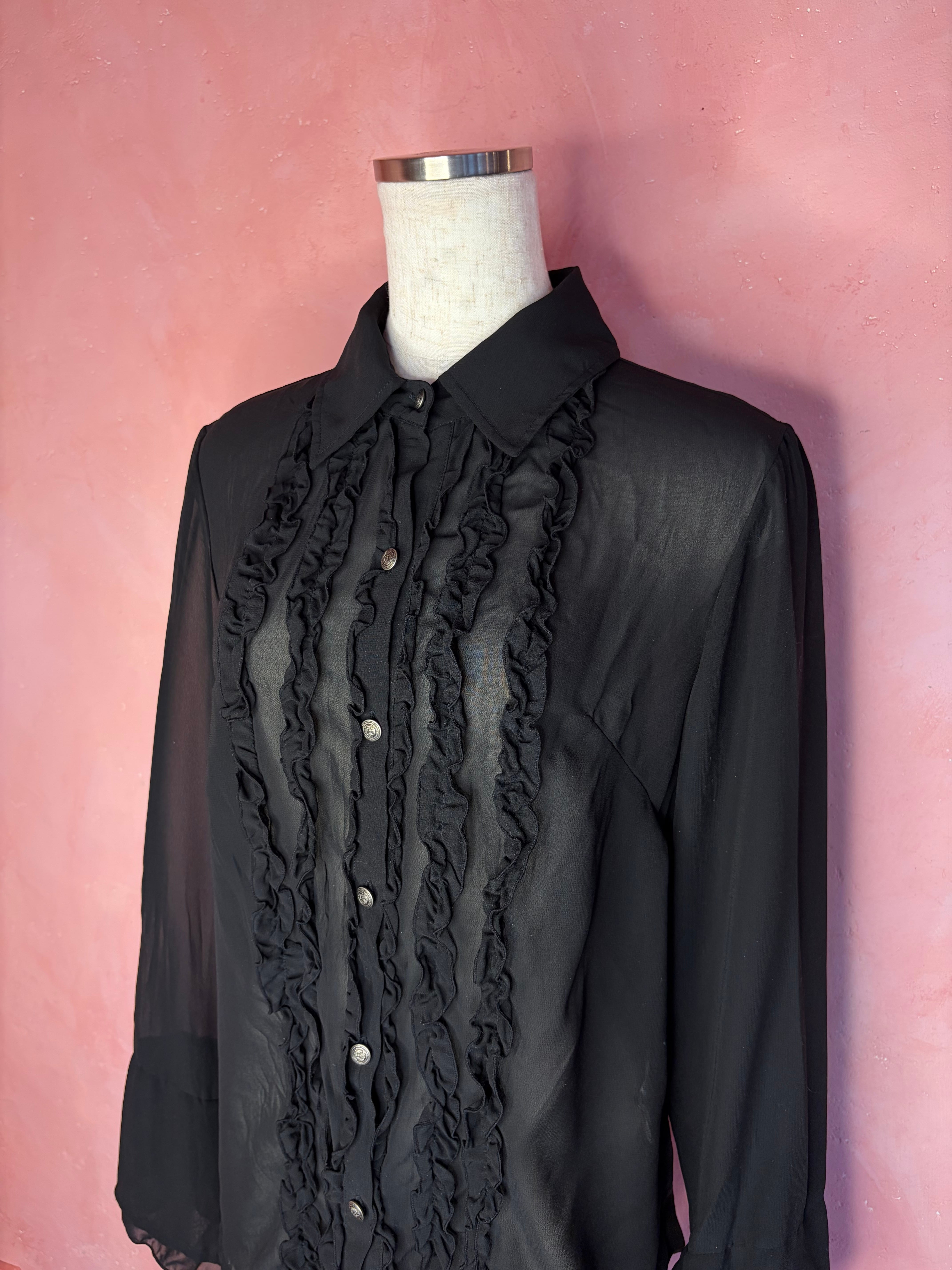 used frill blouse