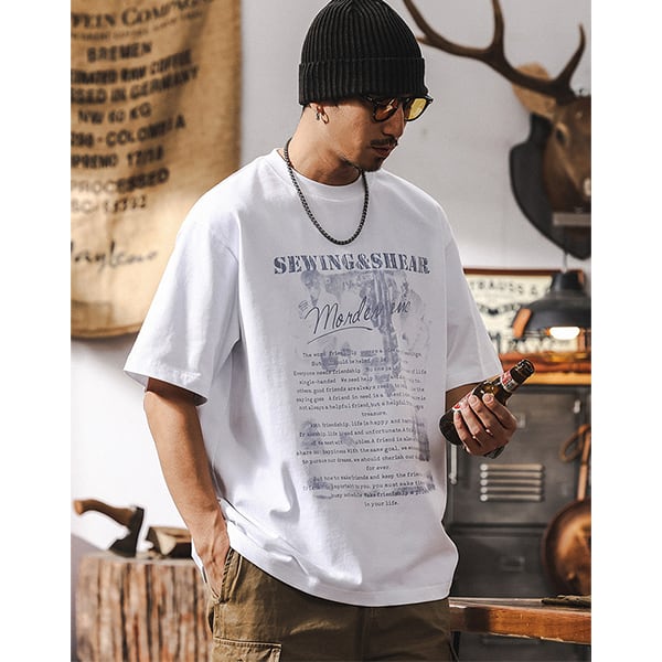 Front letter design Tee P525