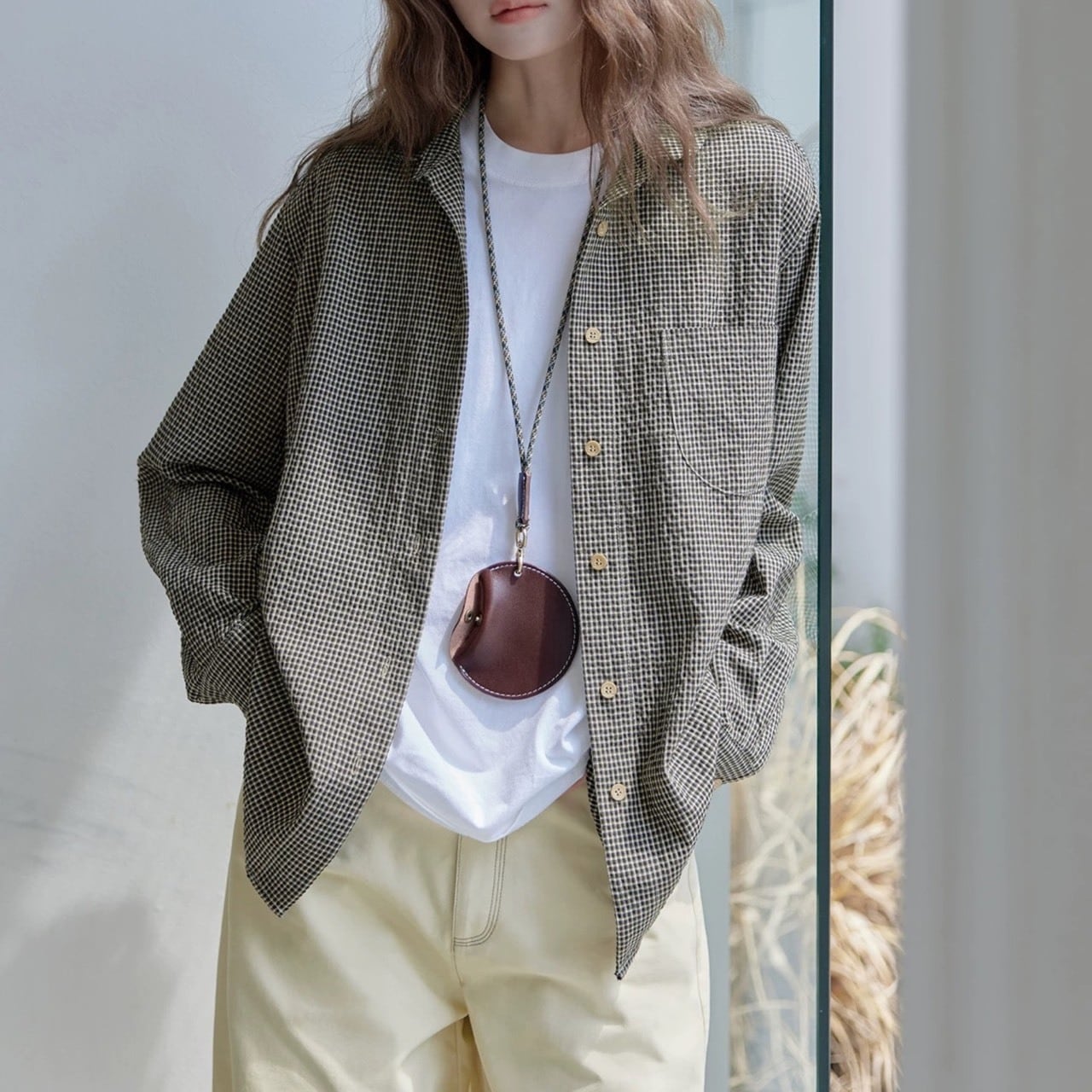 classical rétro check shirt