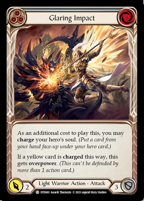 DTD065【EN】『RF』【Light Warrior】Glaring Impact (Blue) 画像