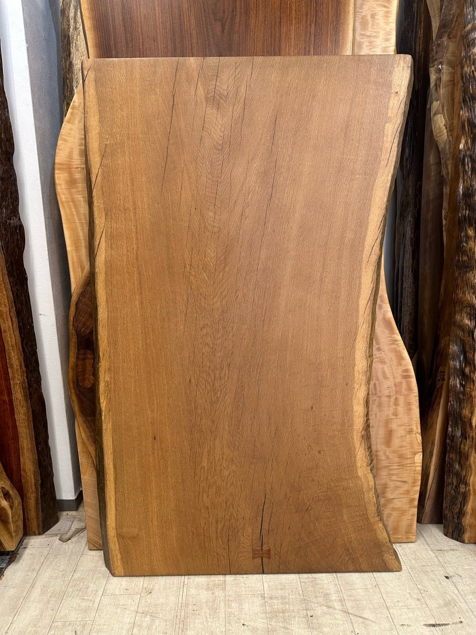 OUTLET】楡（ニレ）_1500×780-900×58_新宿店_テーブル天板/一枚板 2420