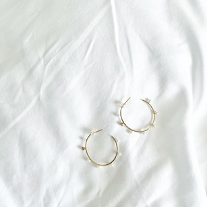 Pearl & Bijou フープイヤリング/ピアス